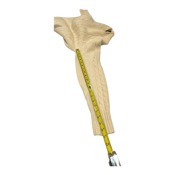 Vintage Puritan Cable Knit Sweater Cream Wool Acrylic Blend Men's Size M - Picture 8 of 12